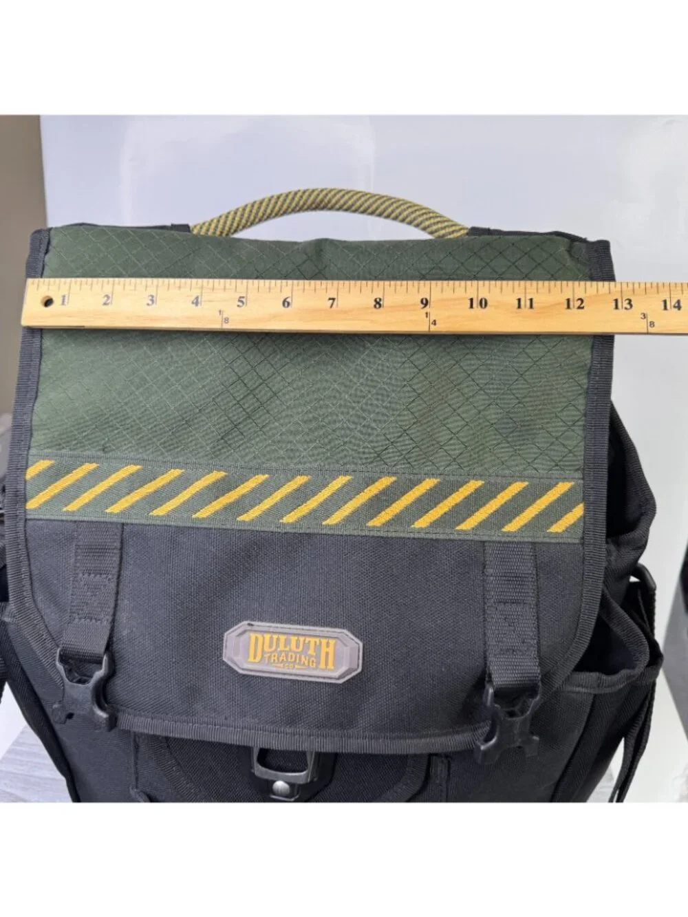 Duluth Trading Messenger Tool Bag Cab Commander 2 Utility Work Ripstop Canvas